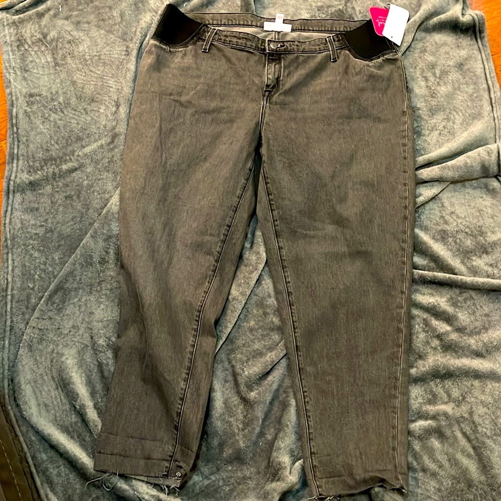 NWT Isabel Maternity crop jeans 16 - Picture 3 of 8